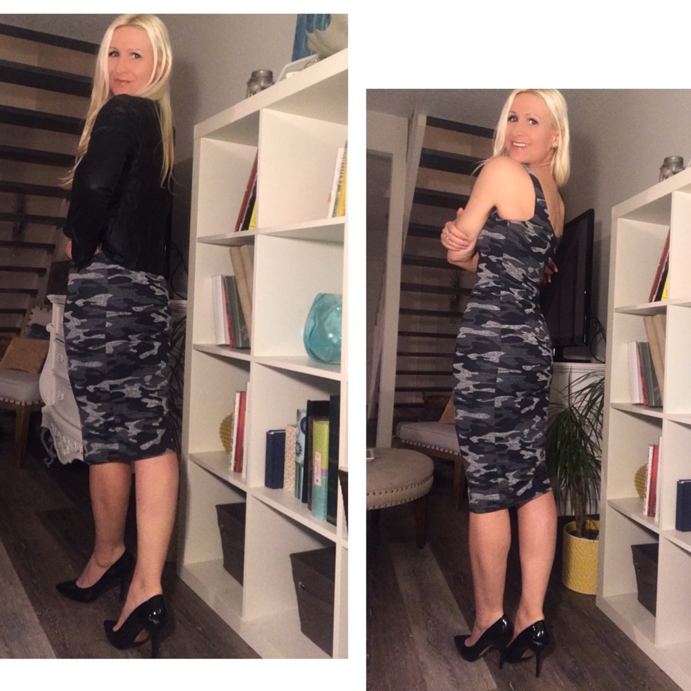 🤩Sexy Shaper Camo Midi Dress🌟 - Picture 3 of 5